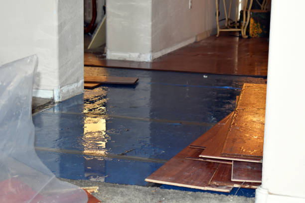 Professional Burst Pipe Cleanup technician working in Glen, NH